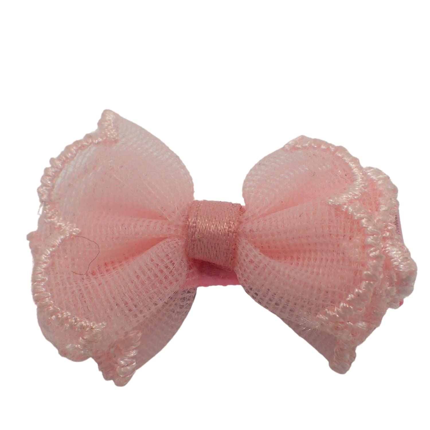 2pc Chiffon Fabric bows 4cm Back to School Hair Bows Girls Hair Bow Accessories Hair Clips Girls Hair Clip for Girls & Women Hair Accessories for Girls cute Hair Clip for Girls